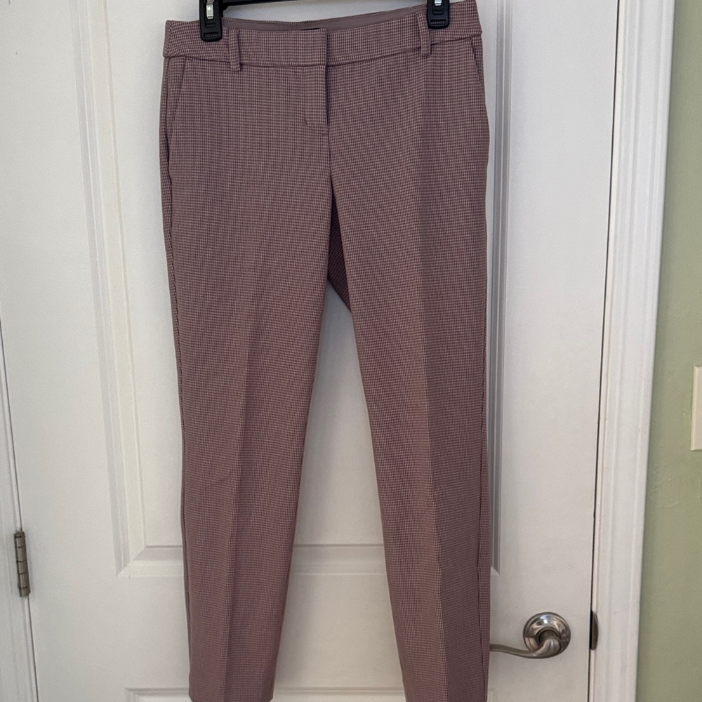 Express Mauve Columnist Ankle Low Rise Pants